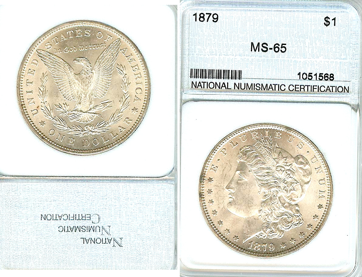 USA $1 1879 NNC MS65